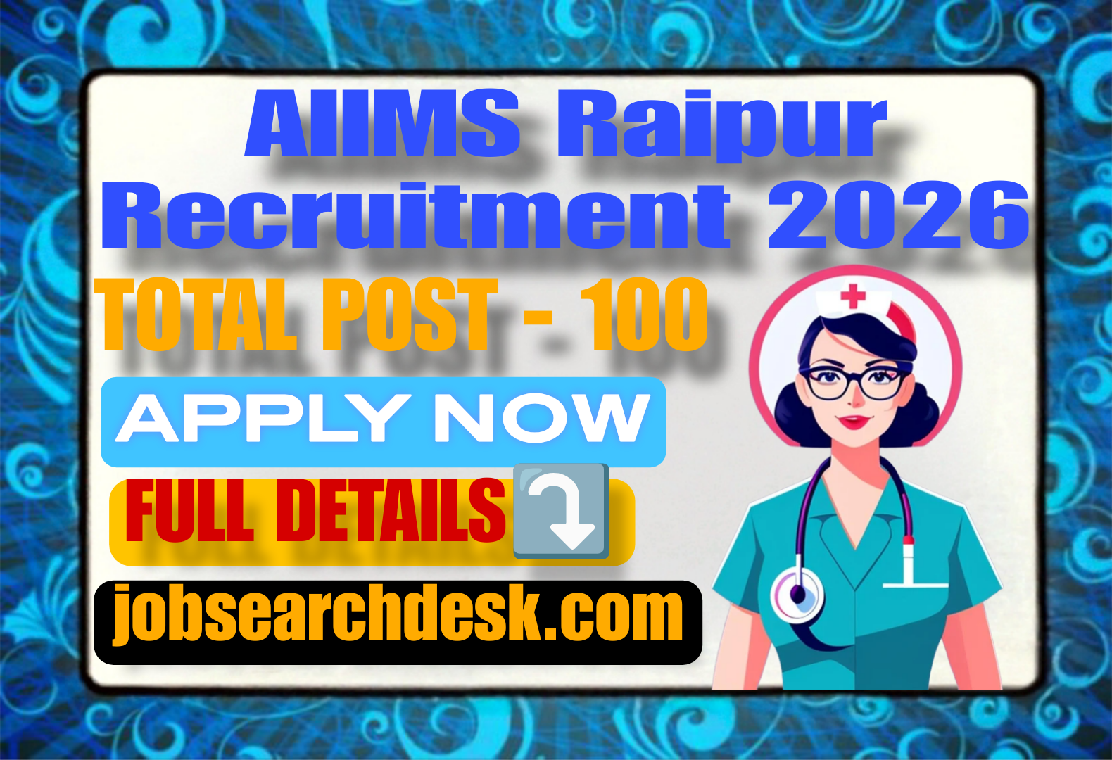 AIIMS Raipur Recruitment 2026
