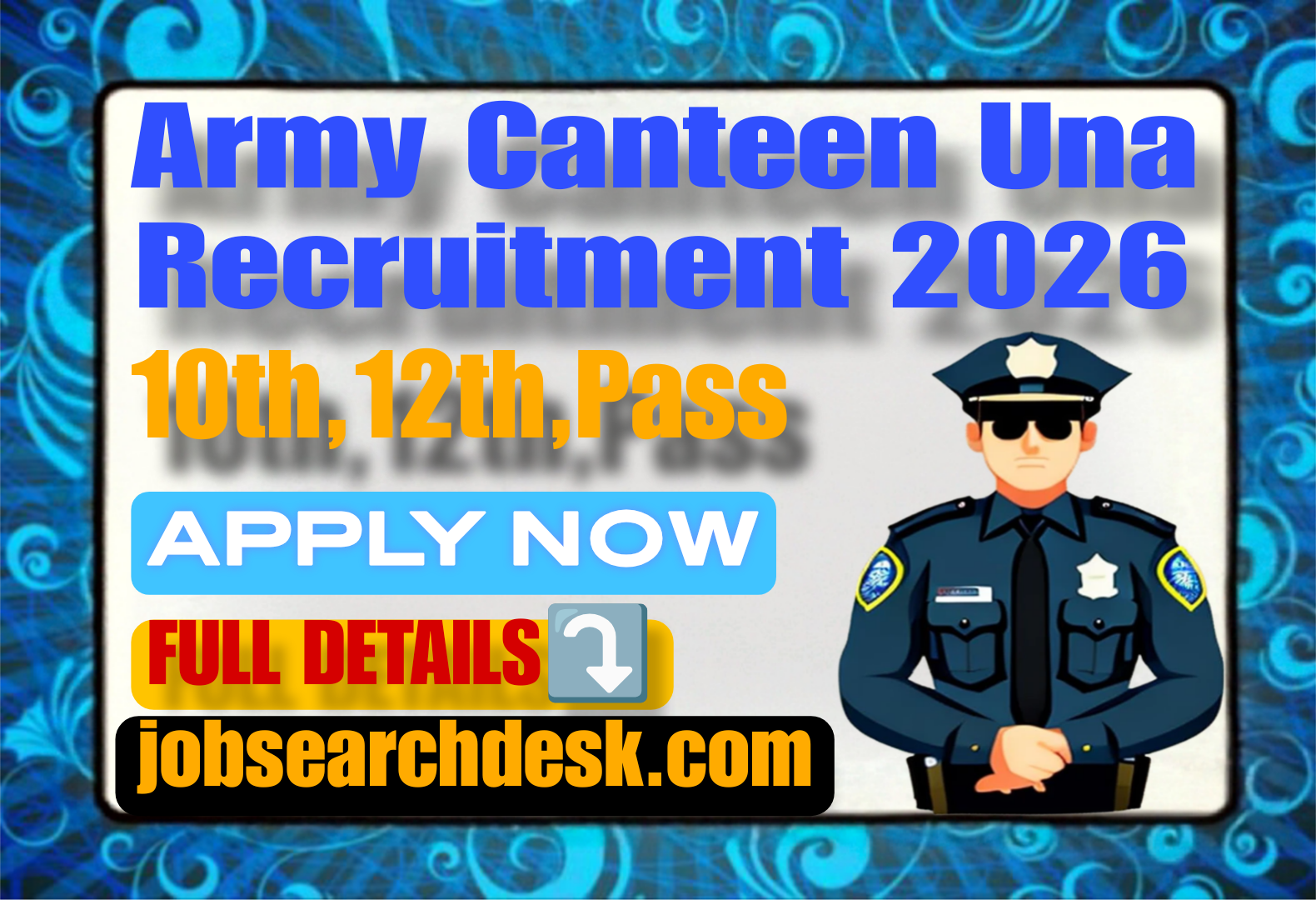 Army Canteen Una Recruitment 2026