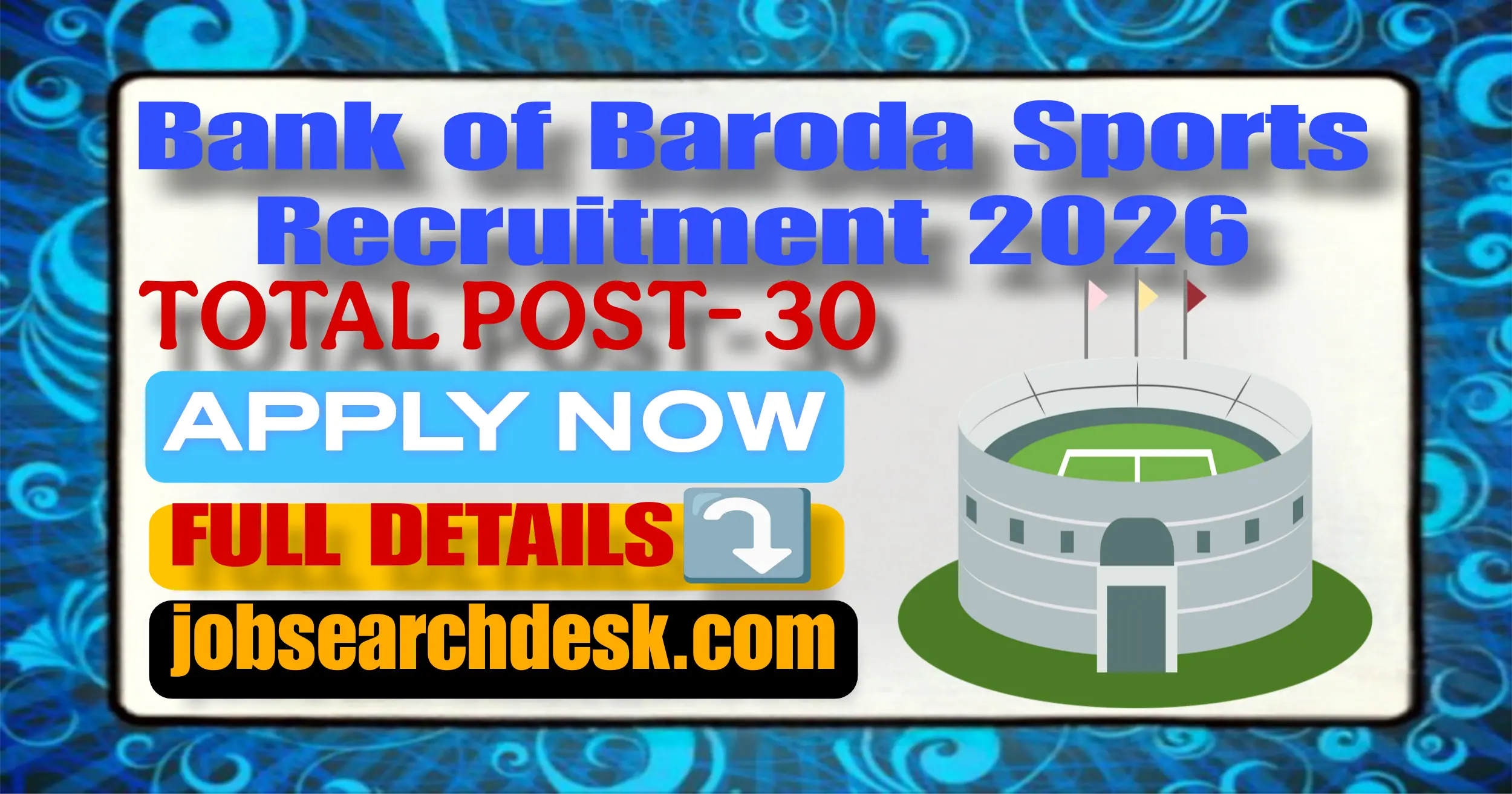 Bank of Baroda Sports Recruitment 2026