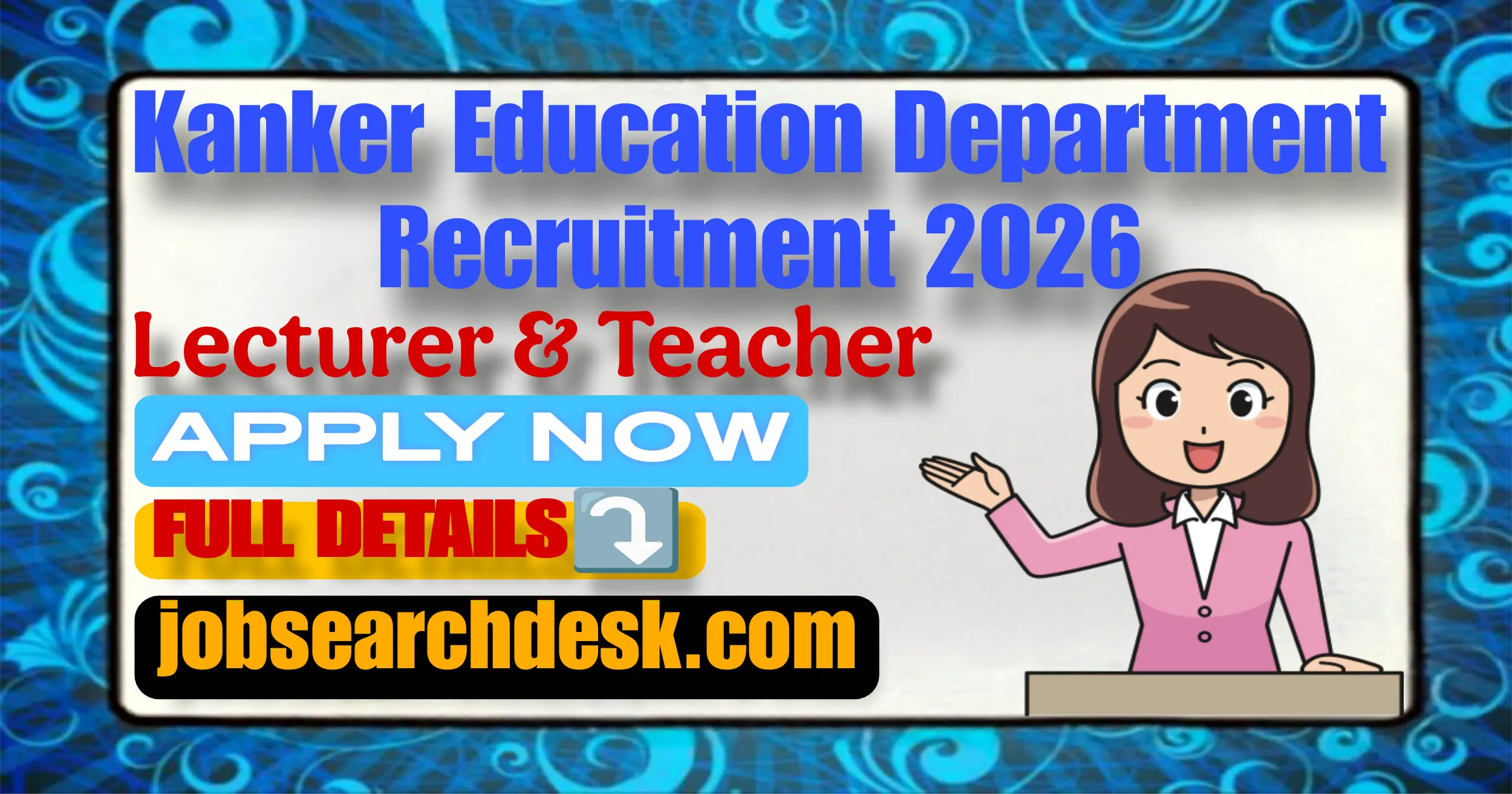 Kanker Education Department Recruitment 2026