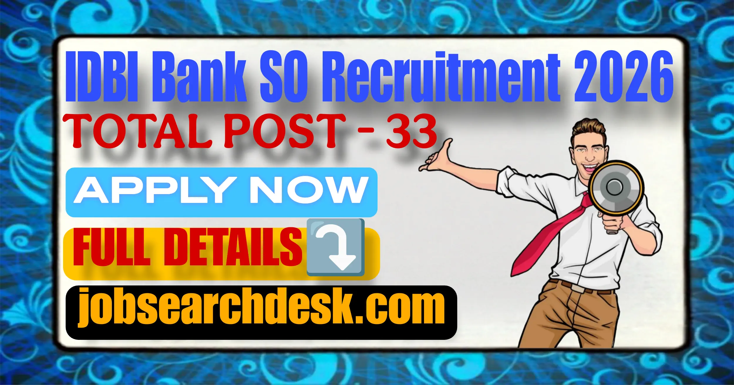 IDBI Bank SO Recruitment 2026