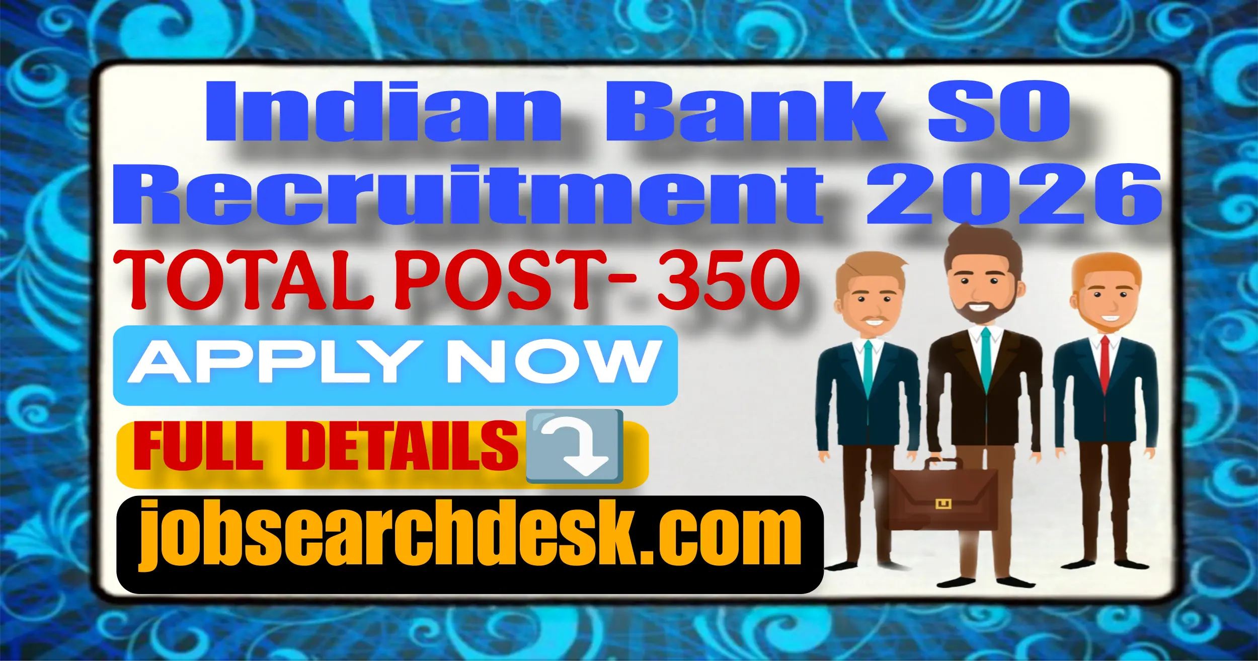 Indian Bank SO Recruitment 2026