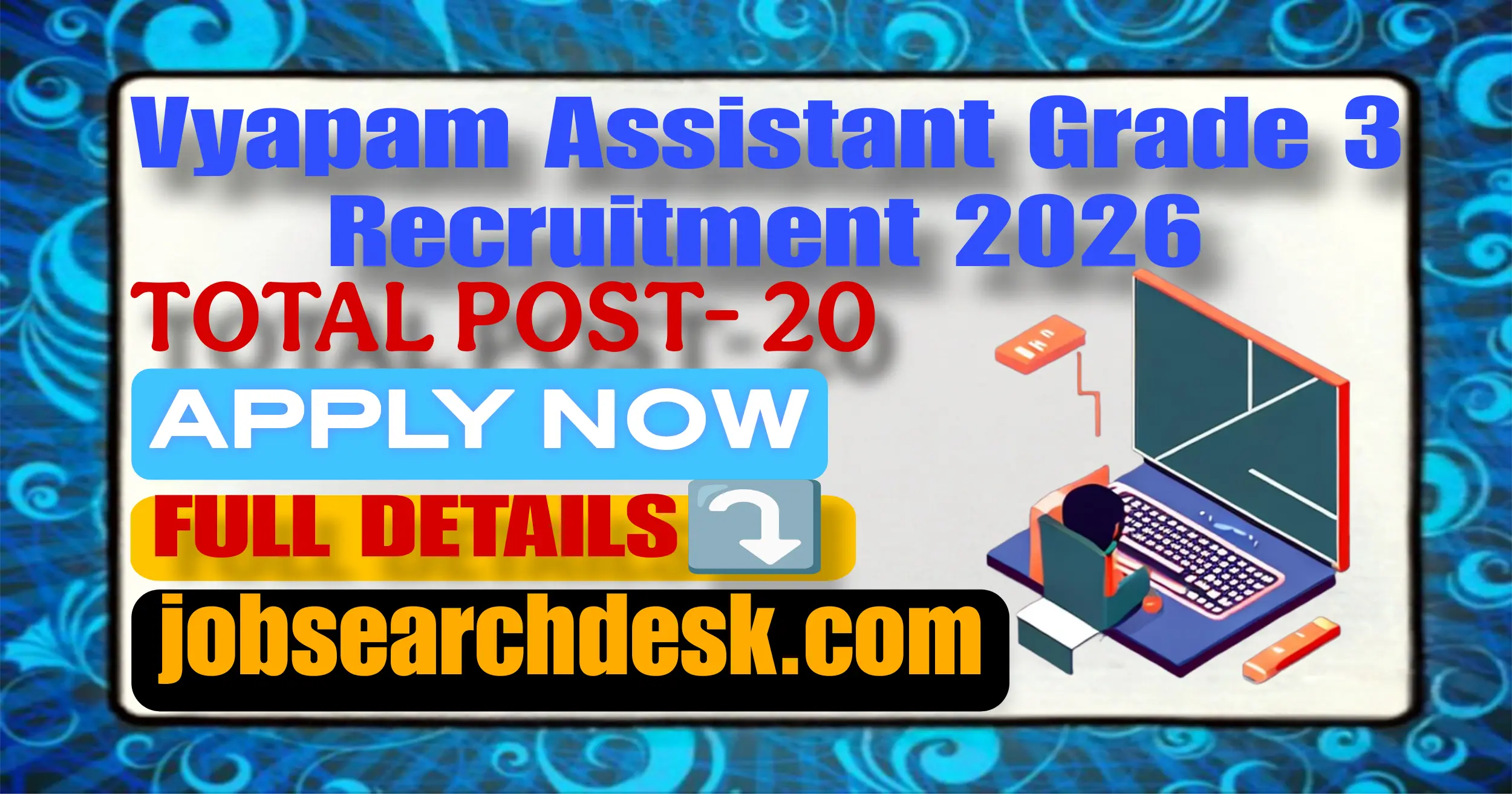 Vyapam Assistant Grade 3 Recruitment 2026