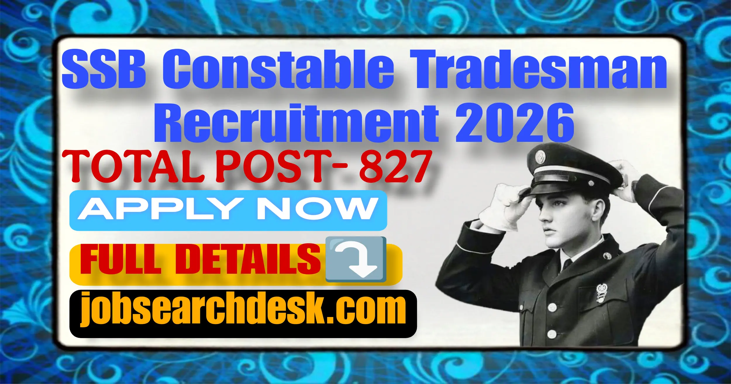 SSB Constable Tradesman Recruitment 2026