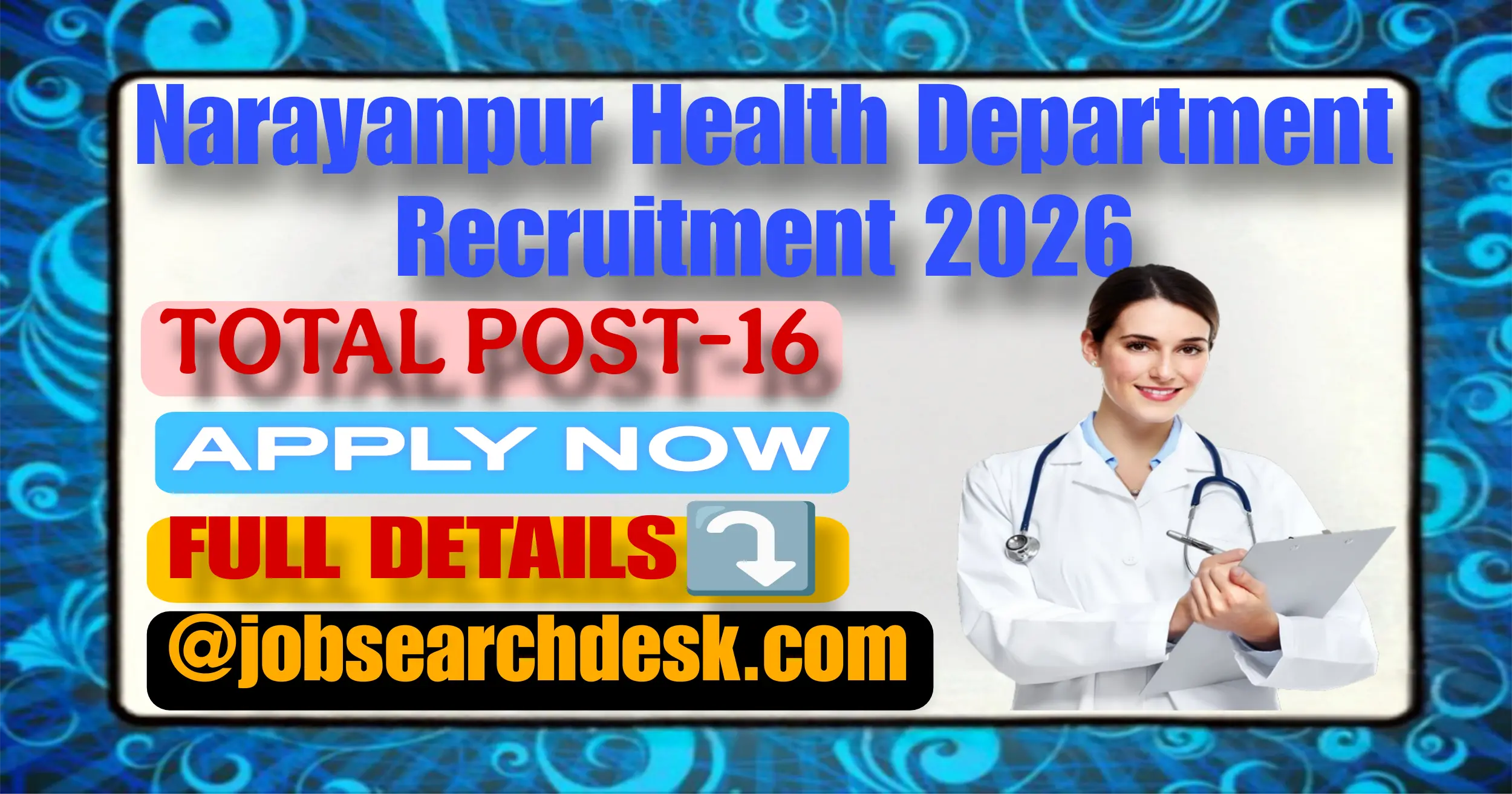 Narayanpur Health Department Recruitment 2026