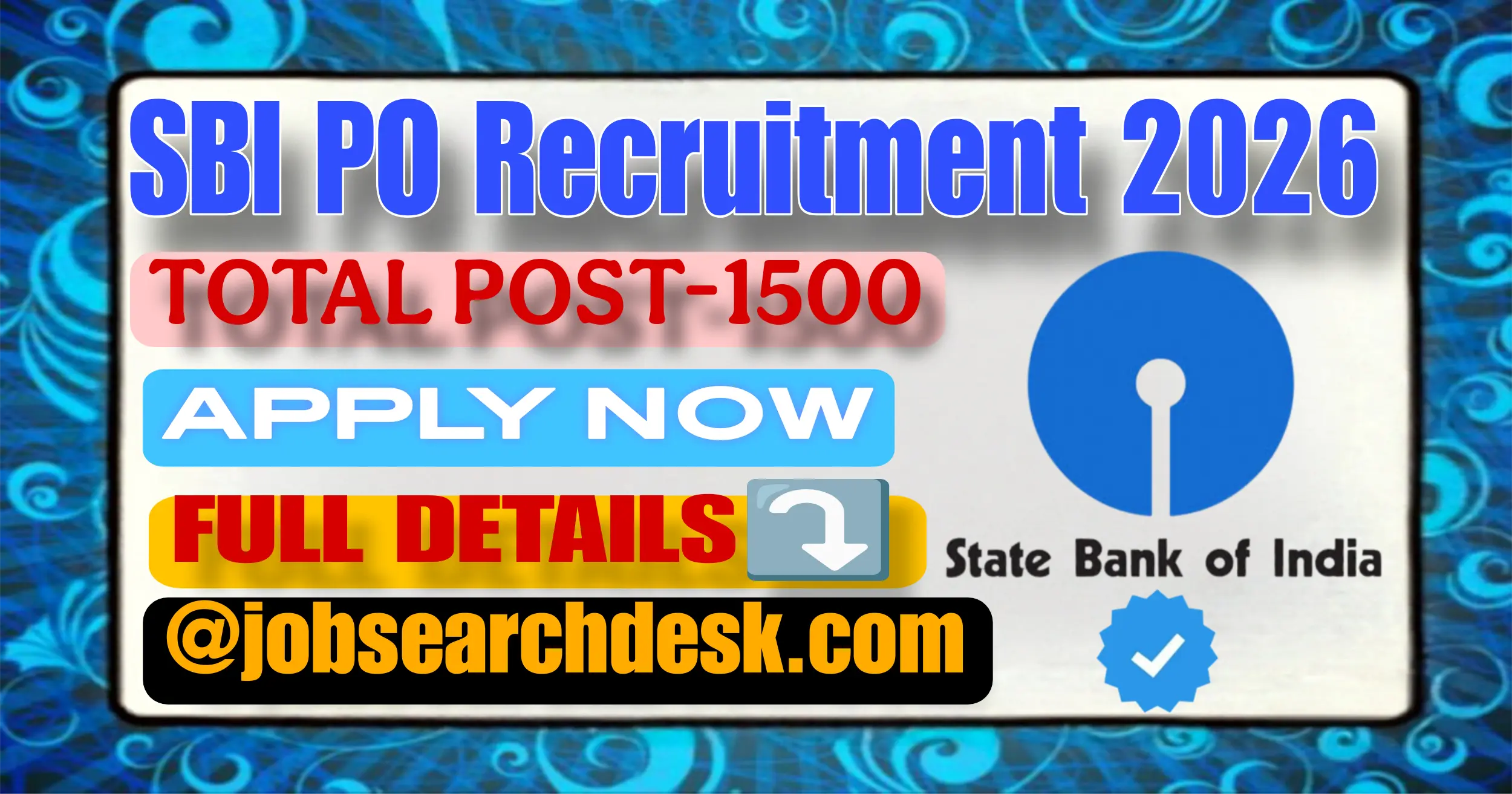 SBI PO Recruitment 2026