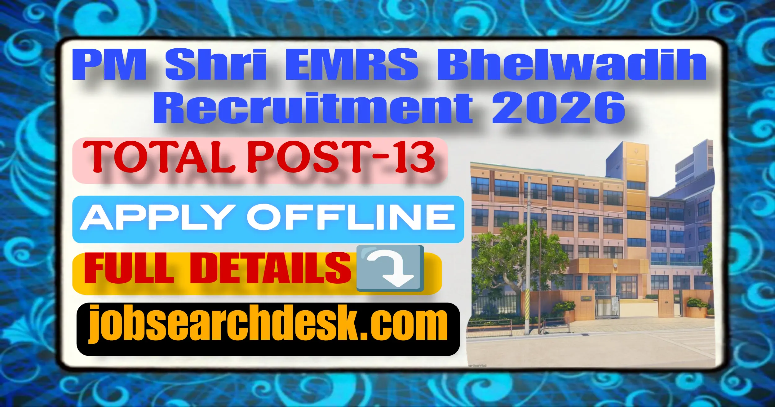 PM Shri EMRS Bhelwadih Recruitment 2026