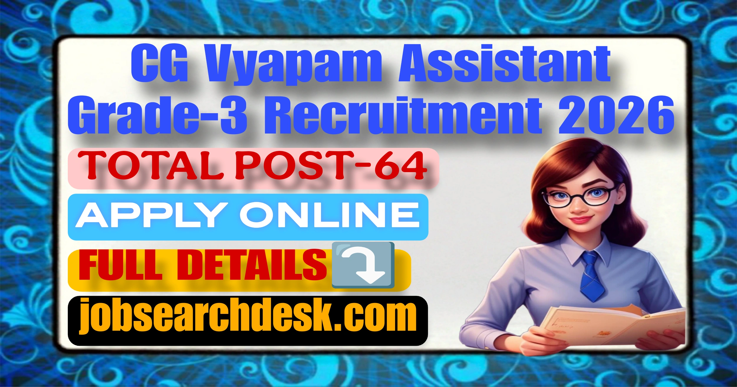 CG Vyapam Assistant Grade-3 Recruitment 2026