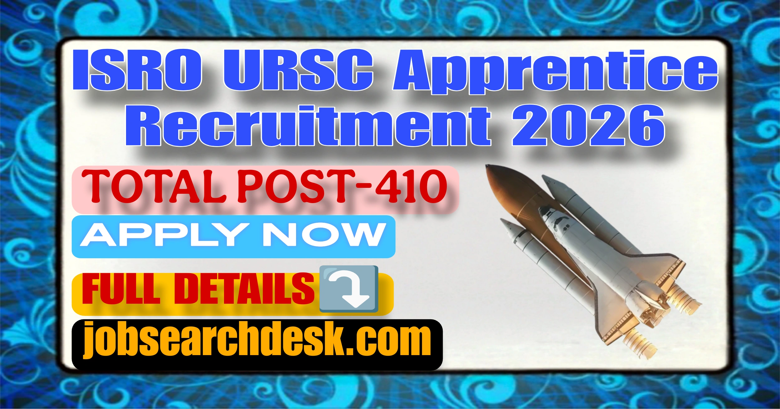 ISRO URSC Apprentice Recruitment 2026