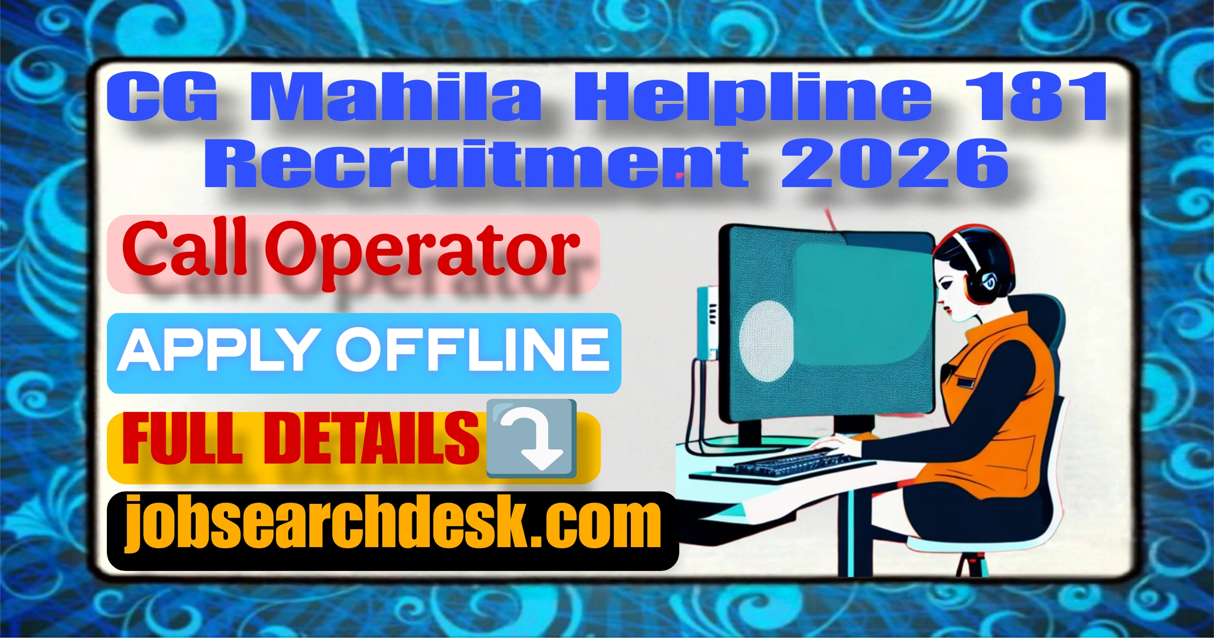 CG Mahila Helpline 181 Recruitment 2026