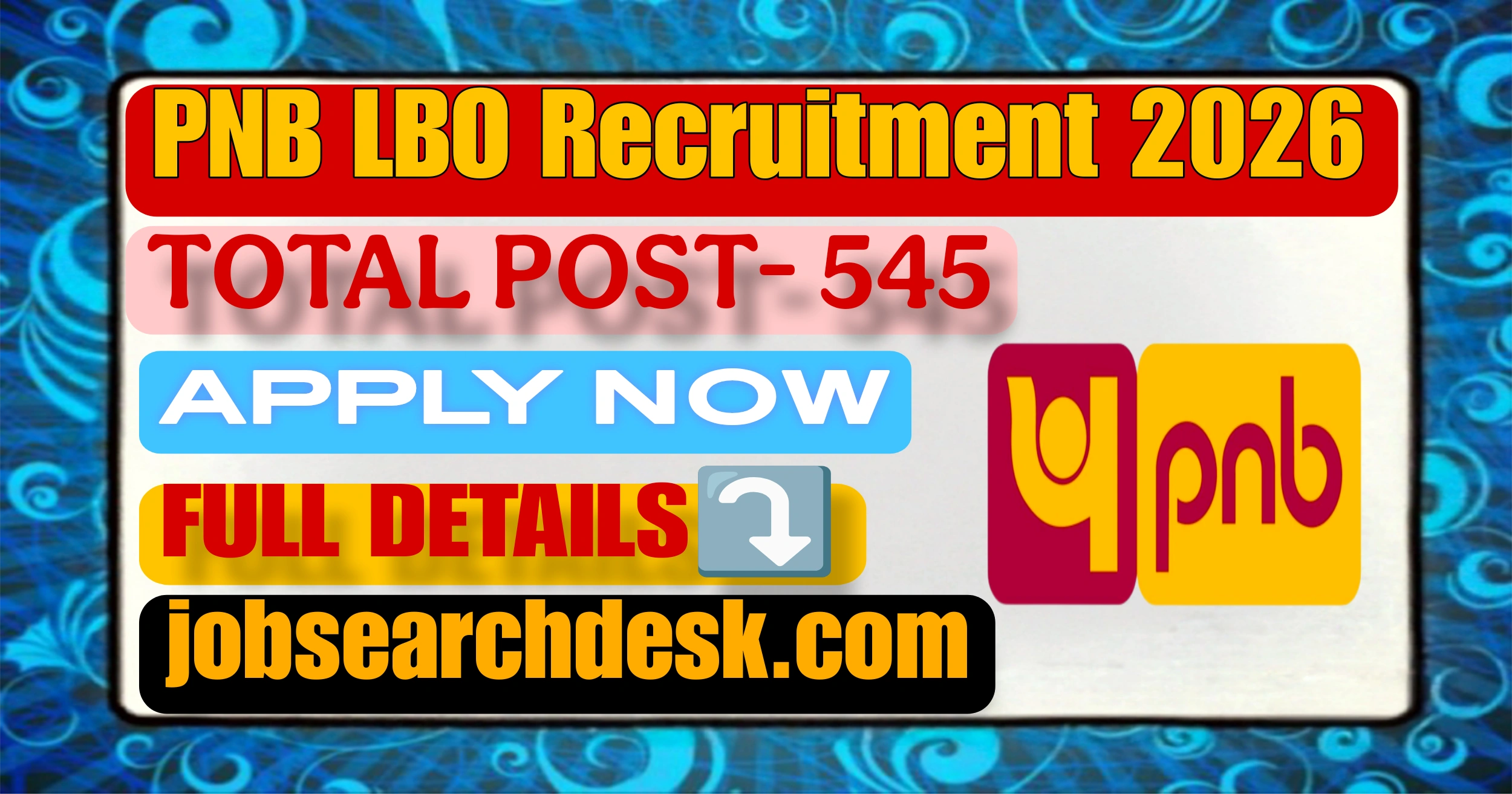 PNB LBO Recruitment 2026