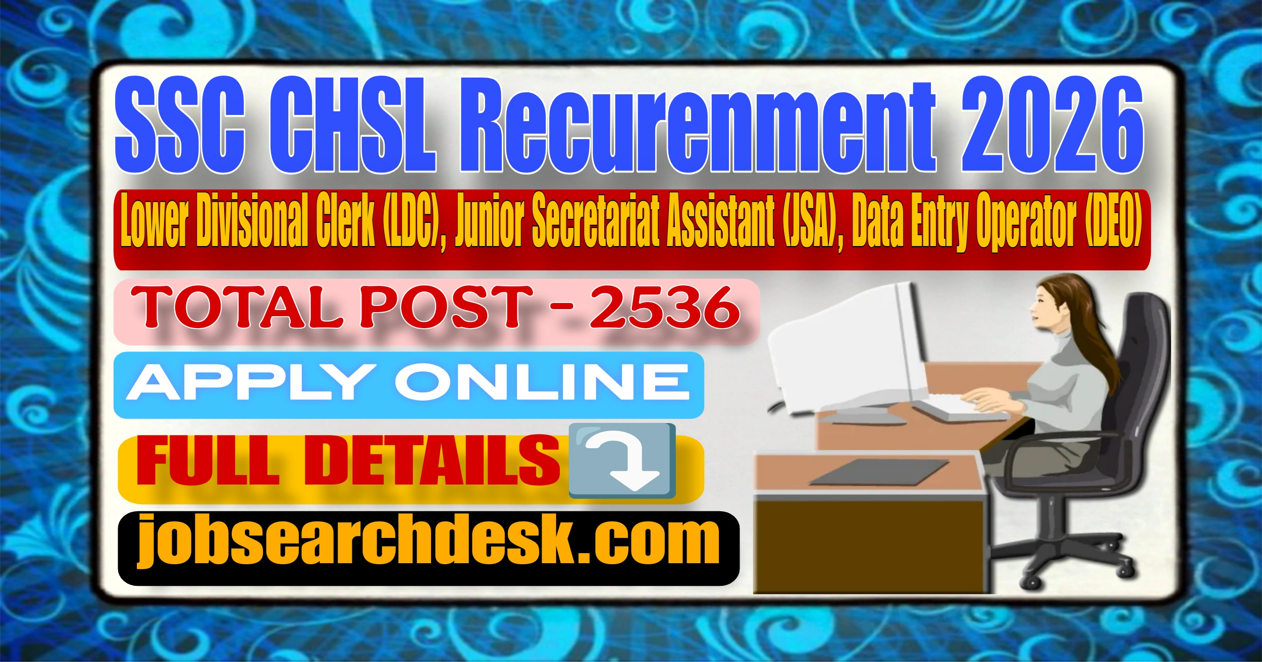 SSC CHSL Recurenment 2026