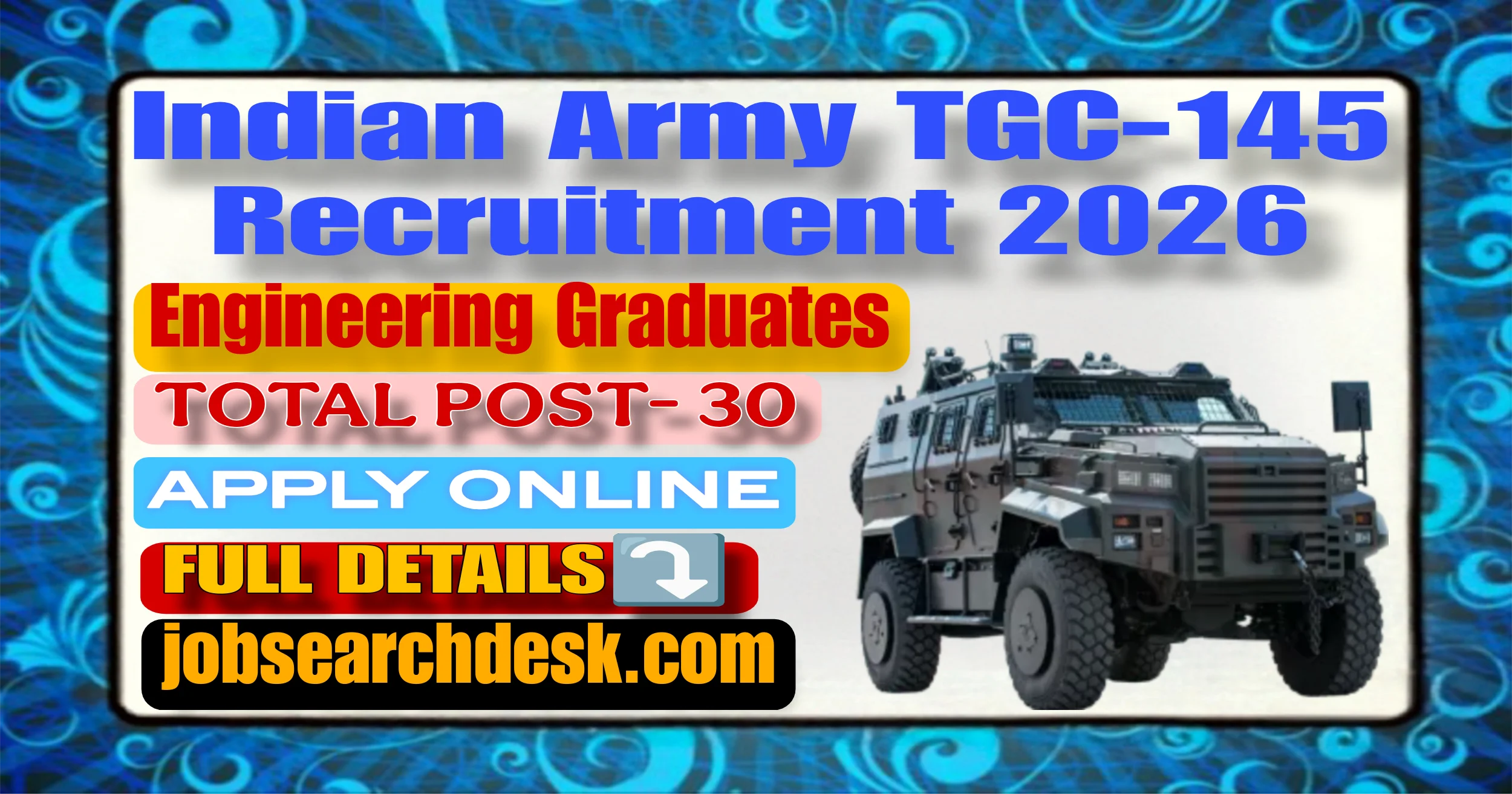 Indian Army TGC-145 Recruitment 2026