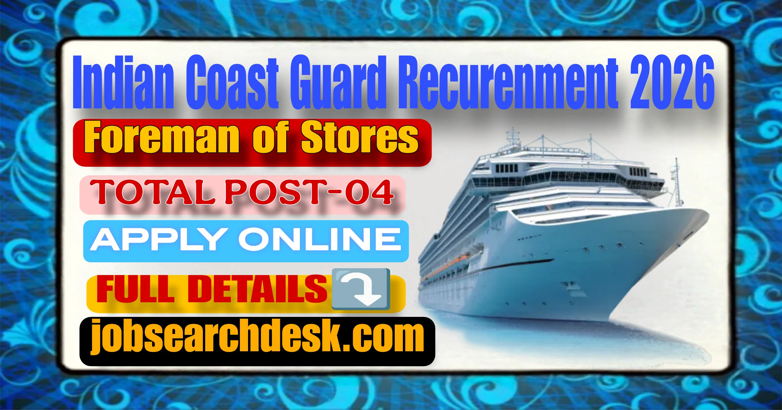 Indian Coast Guard Recruitment 2026